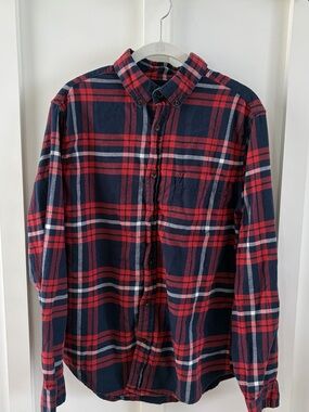 Goodfellow & Co. Men’s Plaid Flannel Shirt | Size Medium | Button Down